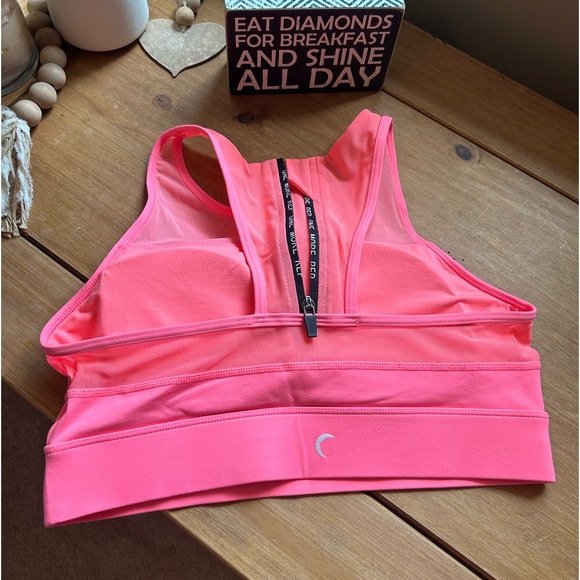 🩷EUC Zyia Active One More Rep Racerback Mesh High Neck Sports Bra - Sz Large - Picture 5 of 7